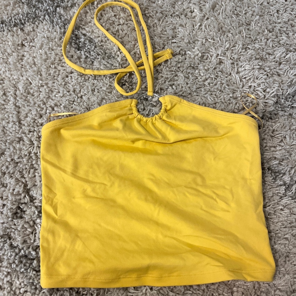 Abercrombie yellow halter